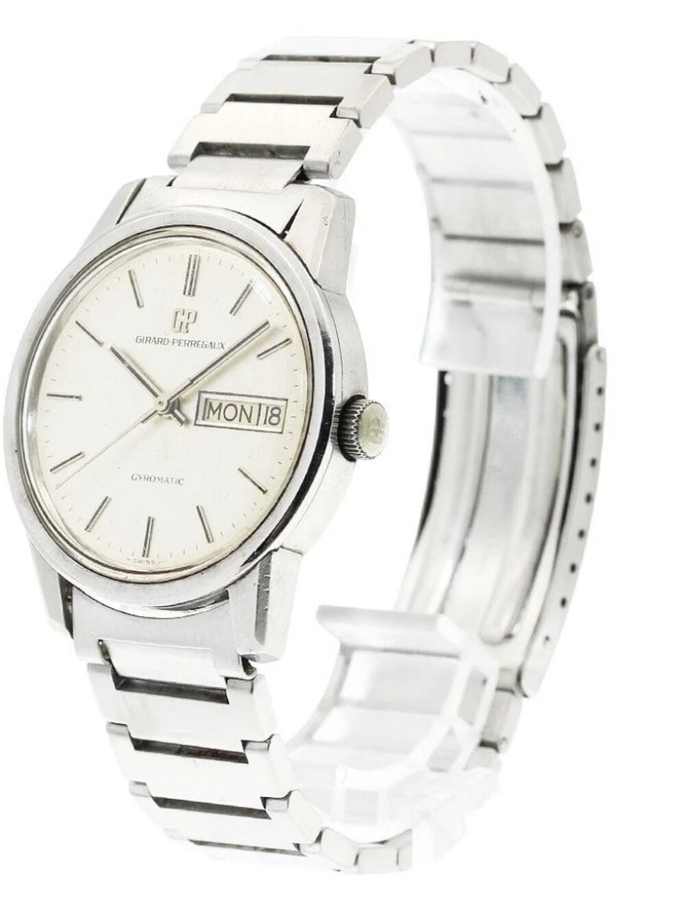 GIRARD PERREGAUX Gyromatic vintage Silver Dial Automatic Men's Watch_957131